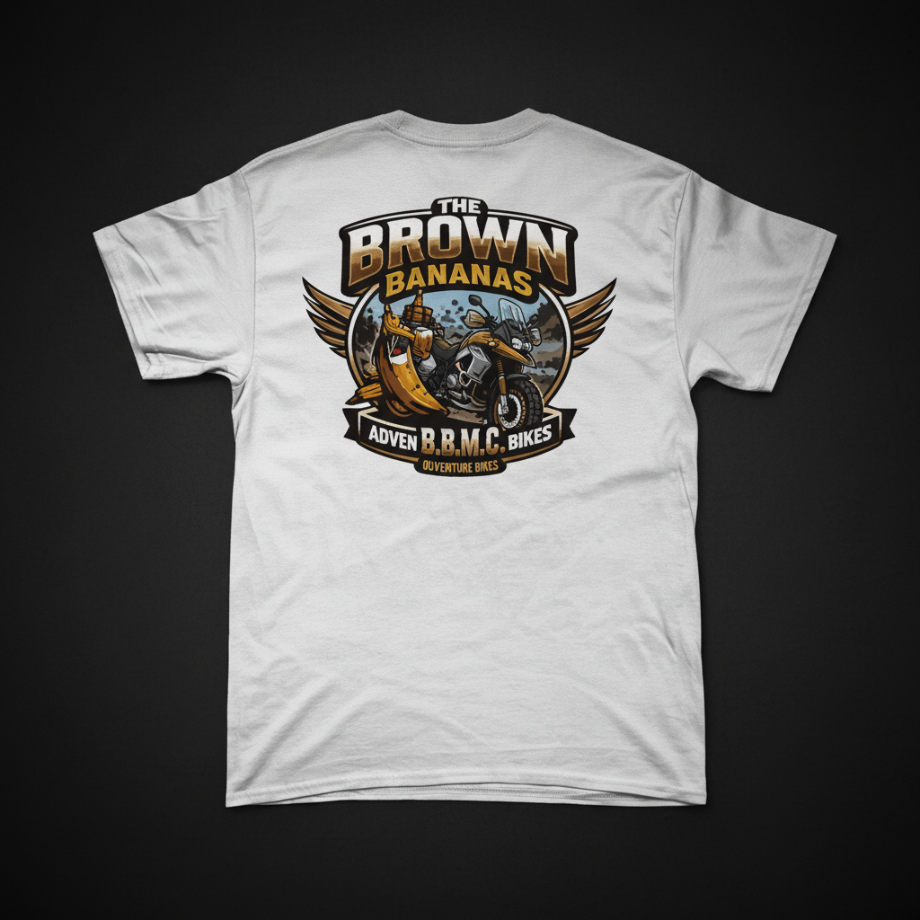 Adventure Bikes T-Shirt Dark Mockup