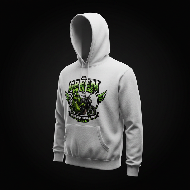 B.B.M.C Green Bananas Hoodie Dark Mockup