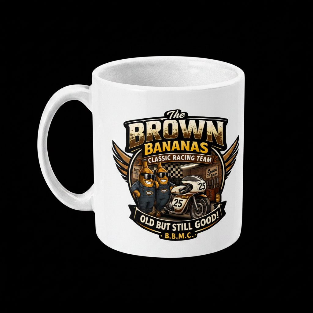 Classic Racing Team Mug - Black Background