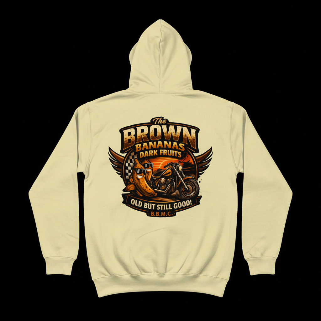 Dark Fruits Winter Hoodie - Cream Back