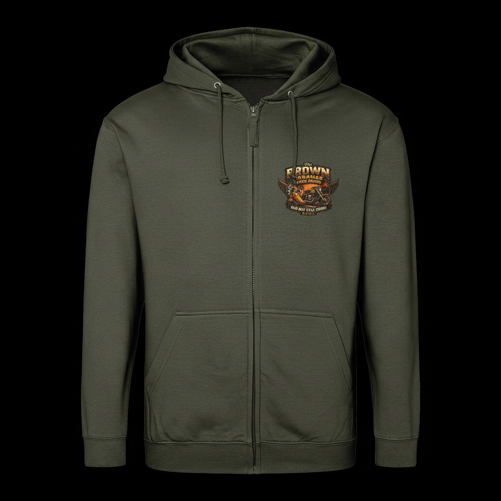 Dark Fruits Zip Hoodie - Graphite - Black Background