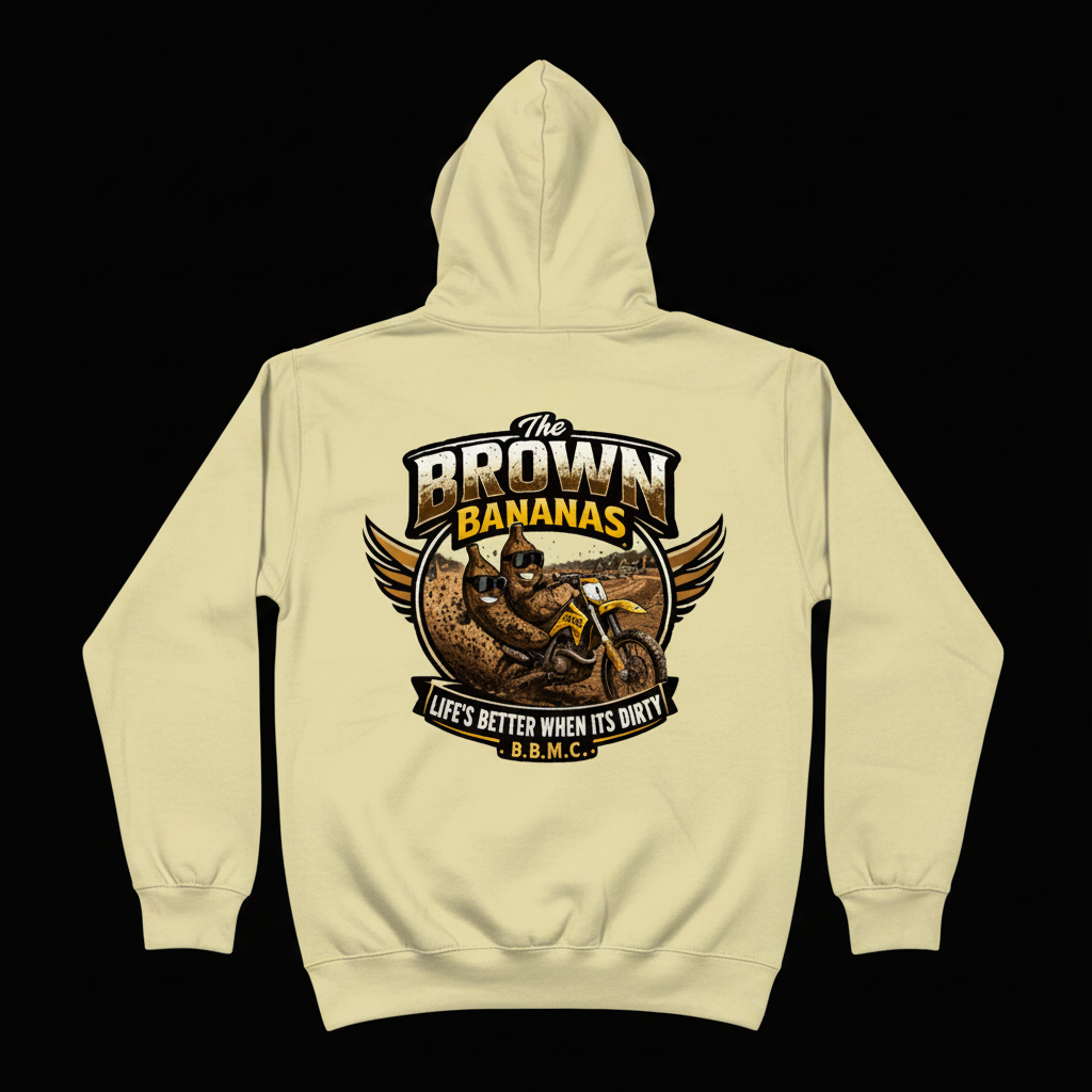 Life's Better Dirty Winter Hoodie - Cream Back