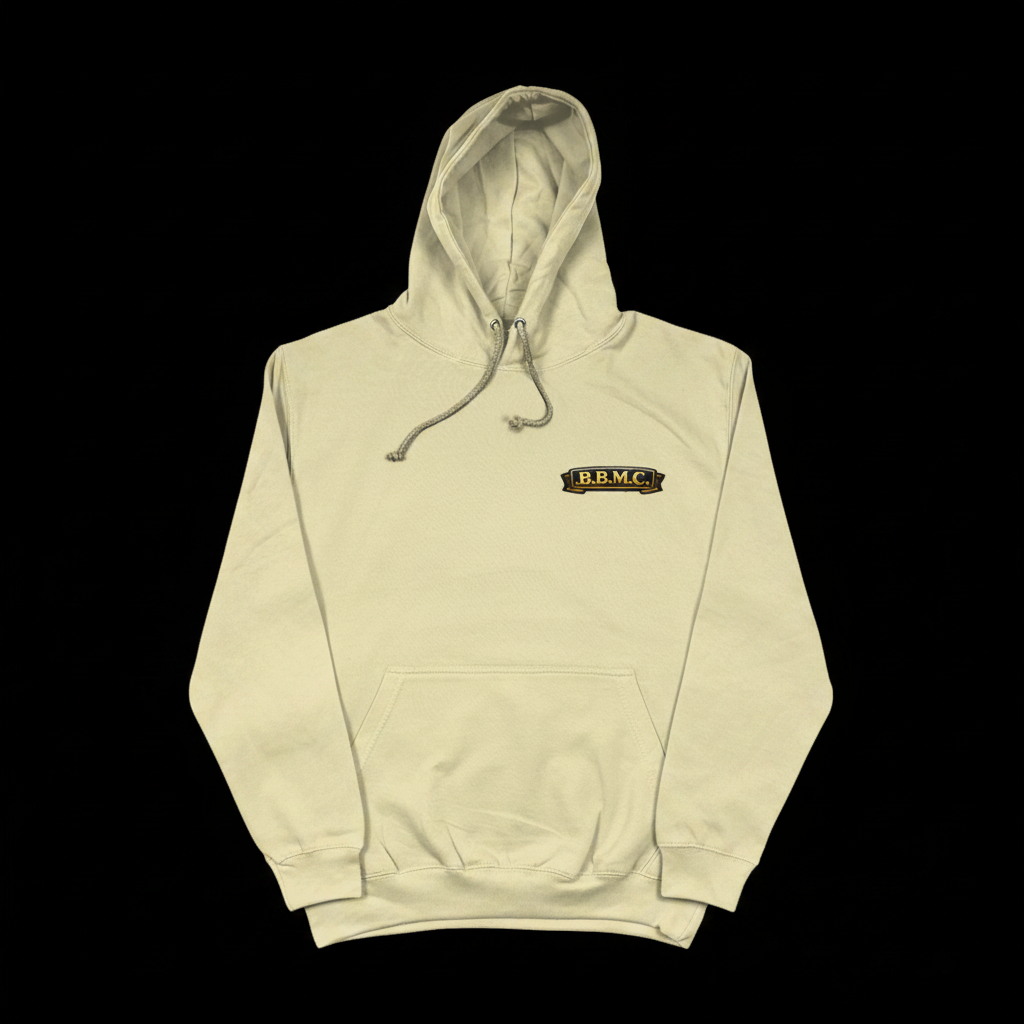 Superbike Winter Hoodie - Cream Front